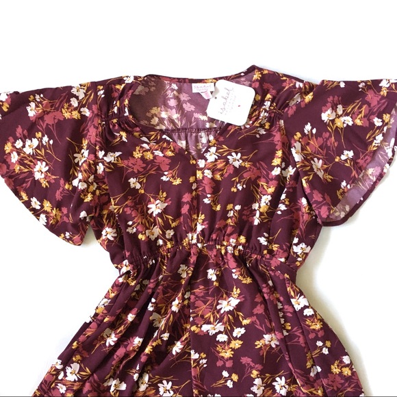 NWT Isabel Maternity Floral Short Sleeve Dress - Picture 5 of 10